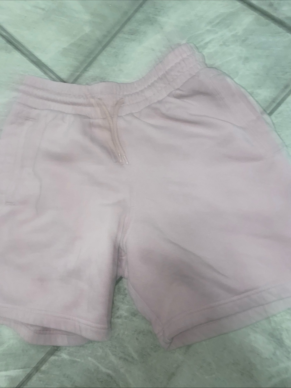 H&M Pale Pink Elastic Waist Athletic Shorts
